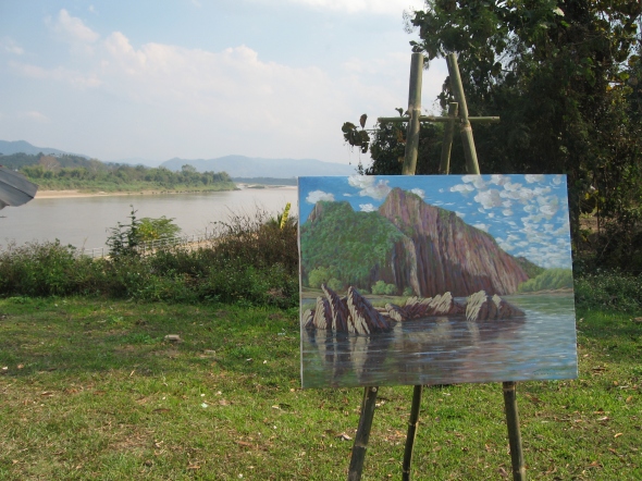 The Mekong River near Chiang Khong. Laos is on the far shore. 